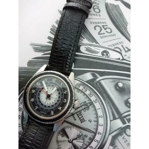 Heren horloge esprit compas staal quartz 40,7mm ex kroon
