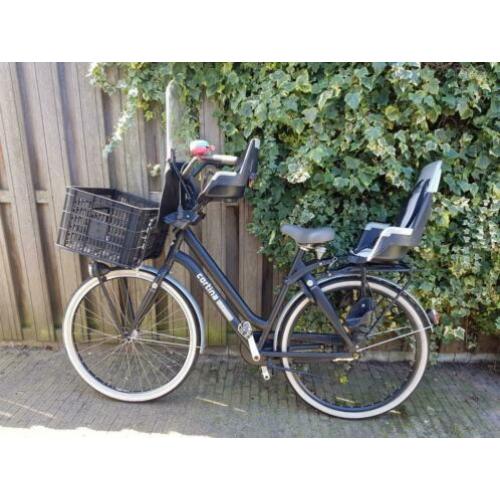 Corina Crush damesfiets transportfiets met 2 zitjes
