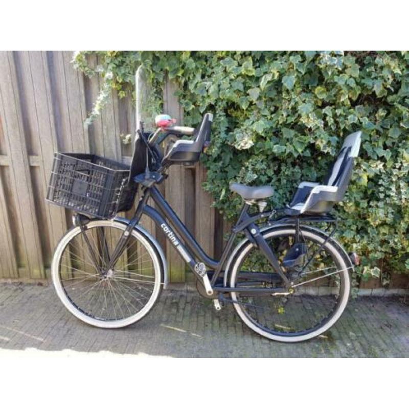 Corina Crush damesfiets transportfiets met 2 zitjes