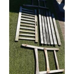 Hardhouten tuinbank