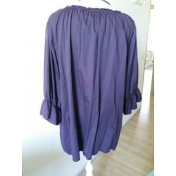 paarse blouse mt 52/ 54 yessica