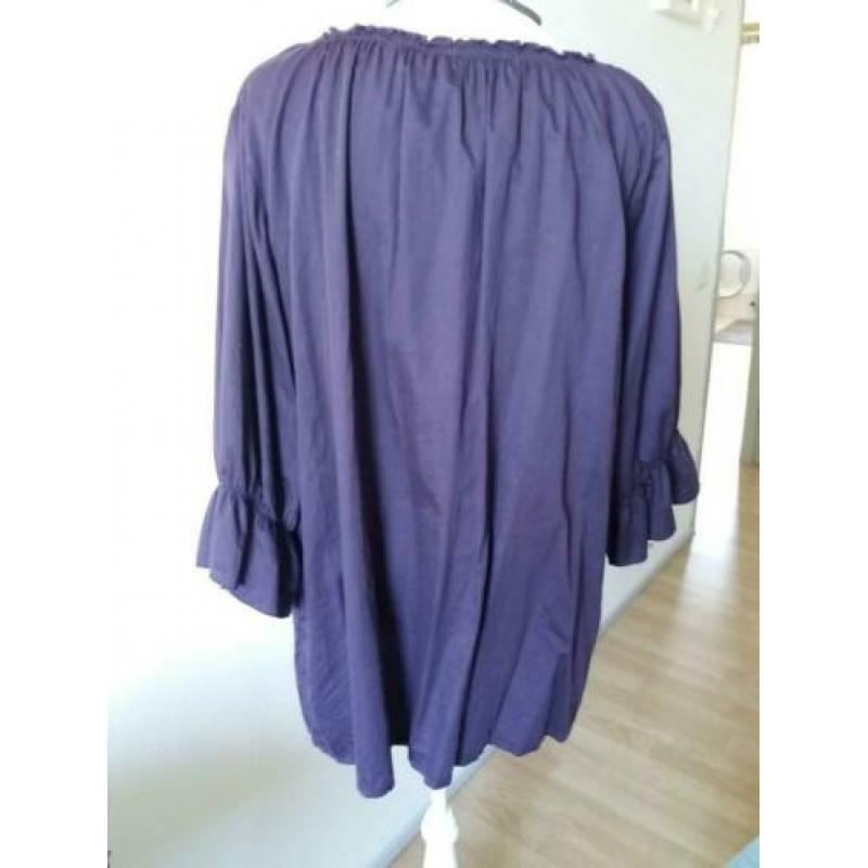 paarse blouse mt 52/ 54 yessica