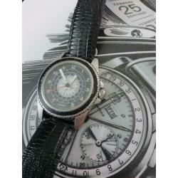 Heren horloge esprit compas staal quartz 40,7mm ex kroon