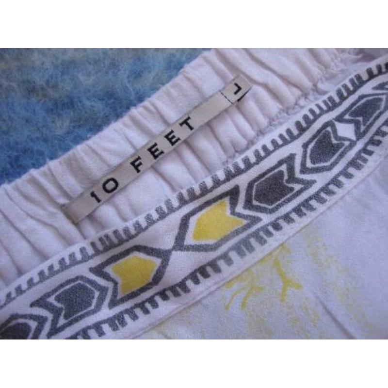 Vintage Lange Rok, wit, 10 Feet, maat L