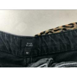Nieuw staat stoere high rise denim short River Island s 36