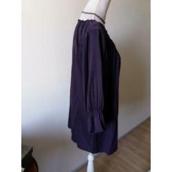 paarse blouse mt 52/ 54 yessica