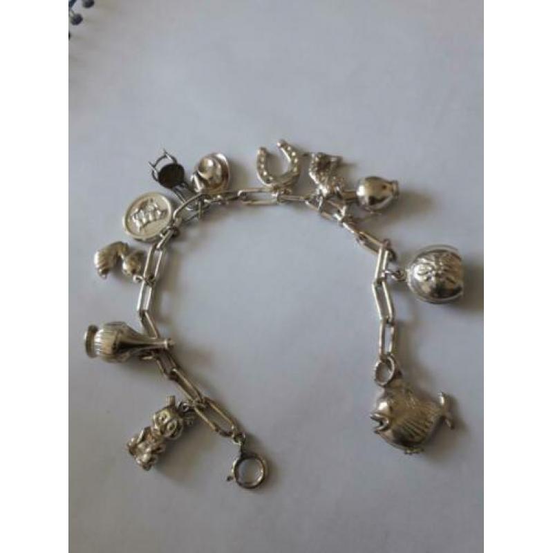 oude bedelarmband, zilver