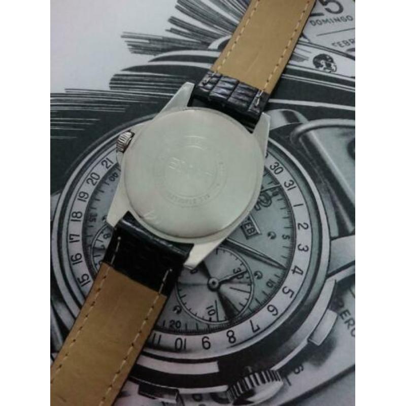 Heren horloge esprit compas staal quartz 40,7mm ex kroon