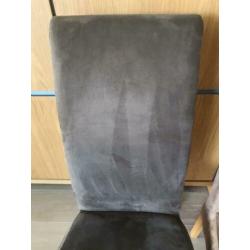 6 Eetkamer stoelen alcamara