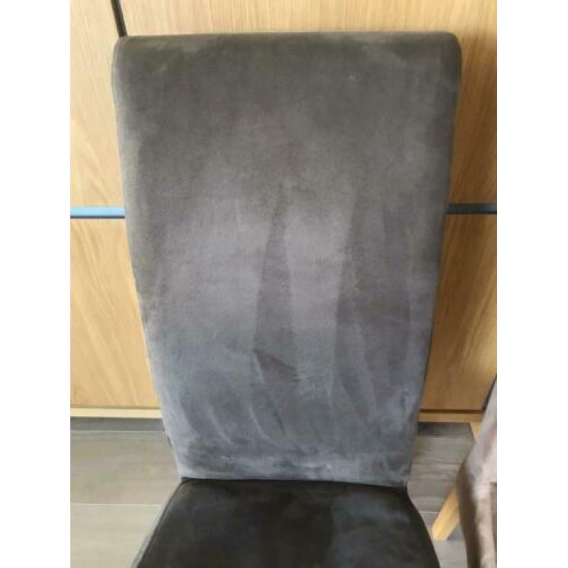 6 Eetkamer stoelen alcamara