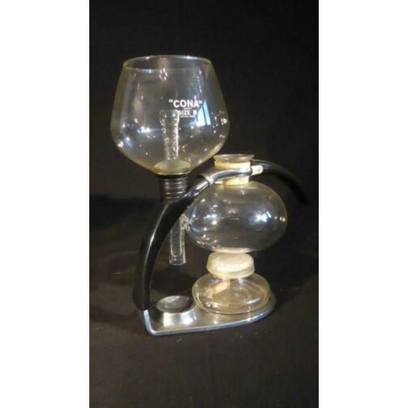 Cona Size B koffiezetter met houten koffiemolen