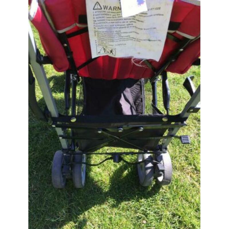 Rode buggy met afneembare kap en parasol