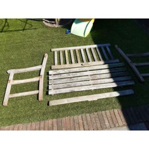Hardhouten tuinbank