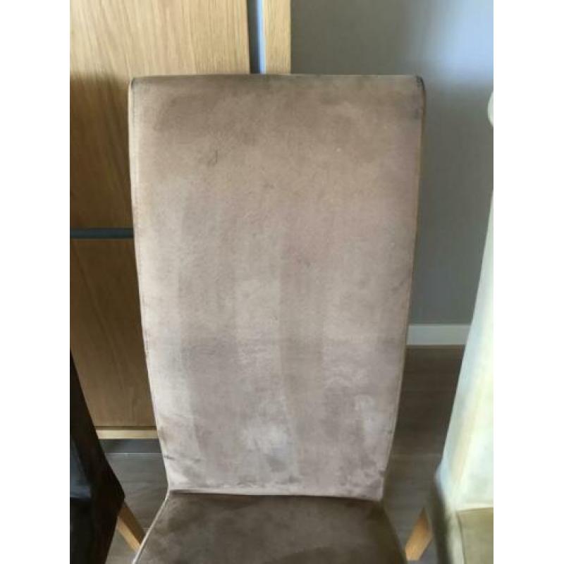 6 Eetkamer stoelen alcamara