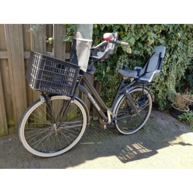 Corina Crush damesfiets transportfiets met 2 zitjes