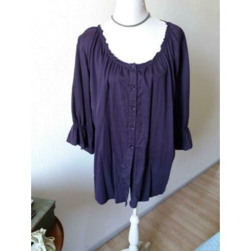 paarse blouse mt 52/ 54 yessica