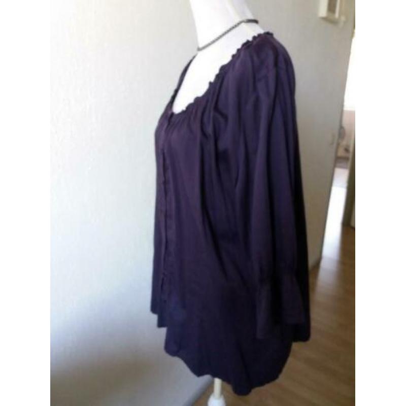 paarse blouse mt 52/ 54 yessica