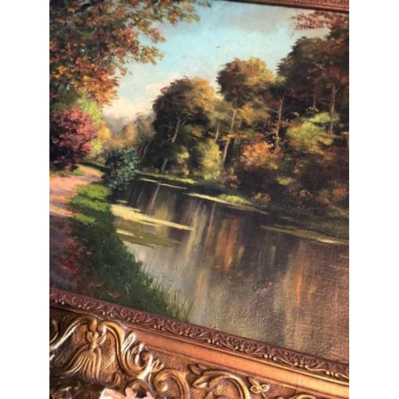 Schilderij Cornelis Koppenol 1865 -1946 maat 70cm bij 50cm.