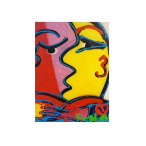 " Kuss " Acrylschilderij van Fabian