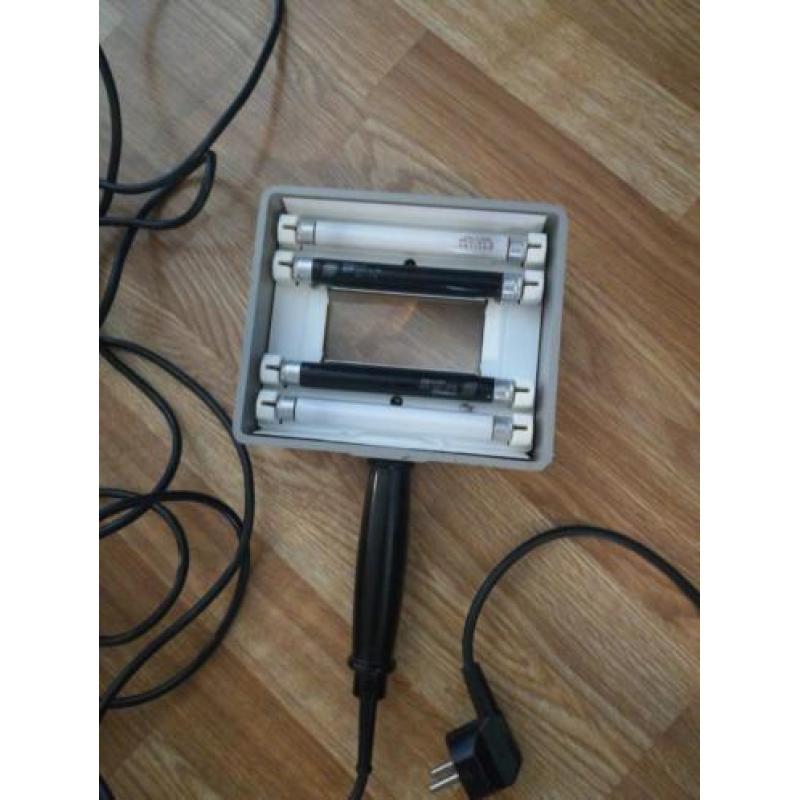 Schilderij controle lamp, kust, olieverf