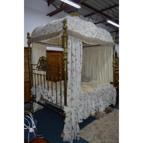 Zeer fraai en zeer zeldzaam Frans Napoleon III, 4 posterbed