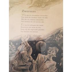 Gedicht ingelijst Piet Worm ZWERVERS