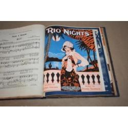 Prachtig album met bladmuziek (Jugendstil e.d.) - Ca 1920 !!