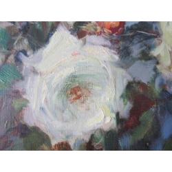 ======THEO VAN OORSCHOT 1910-1989==rozen in vaas======