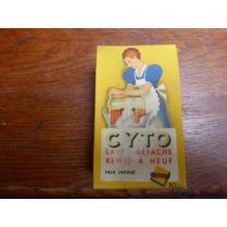 Oude verpakking van CYTO wasmiddel