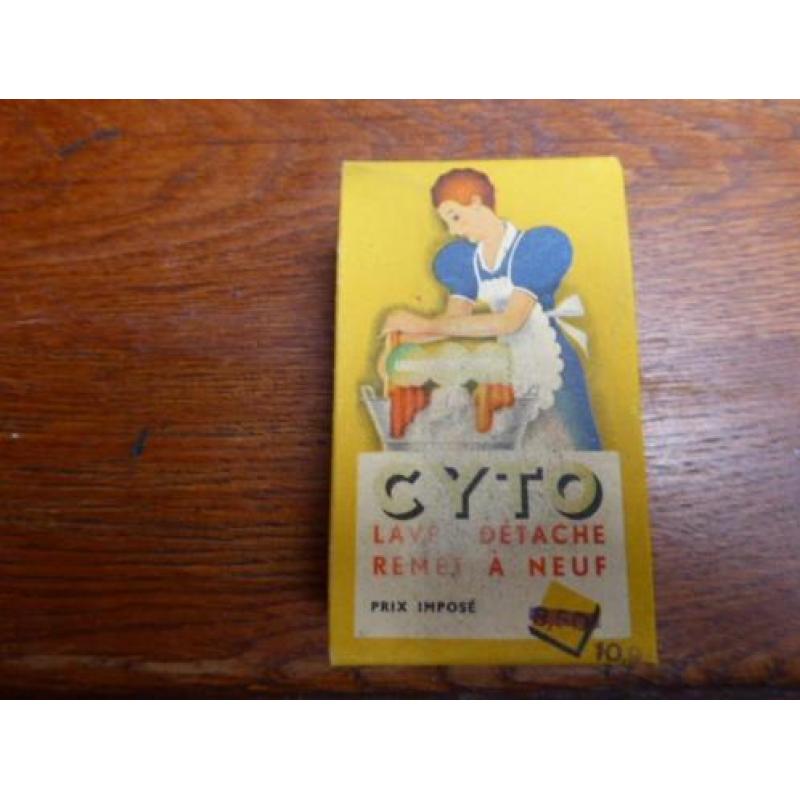 Oude verpakking van CYTO wasmiddel