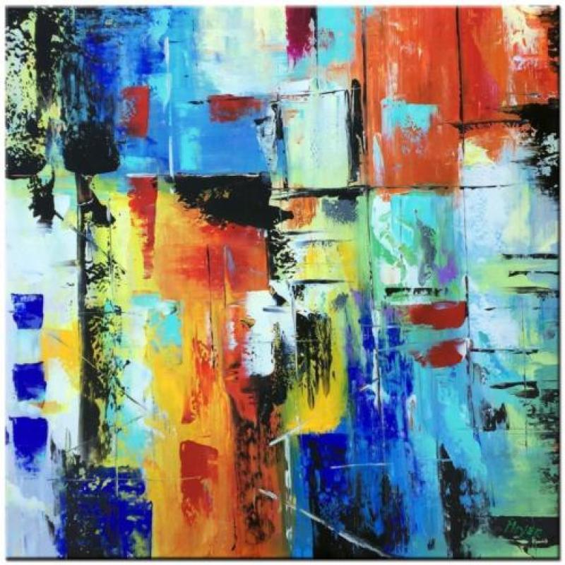 Abstracte olieverf schilderijen, goedkoopste van Nederland!