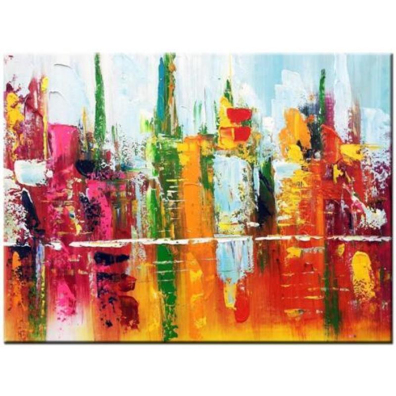 Abstracte olieverf schilderijen, goedkoopste van Nederland!
