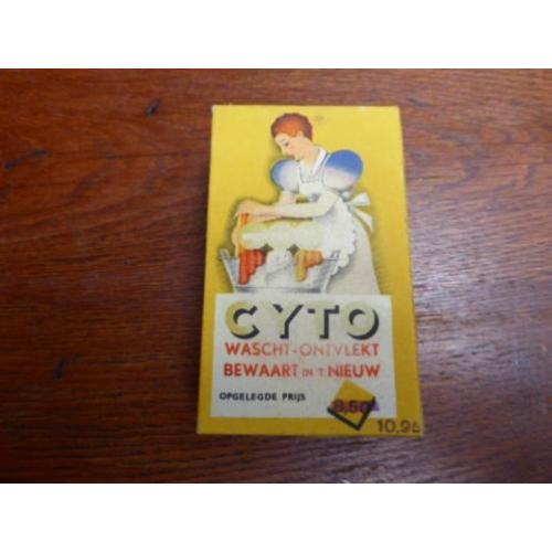 Oude verpakking van CYTO wasmiddel