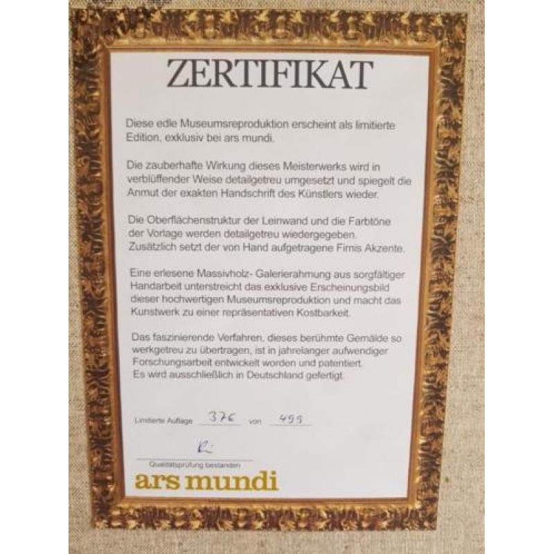 Kandinsky Reproductie Ars Mundi - DOEK genummerd certificaat
