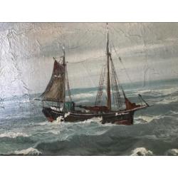 Groot Schilderij Gesigneerd (Zolderopruiming)