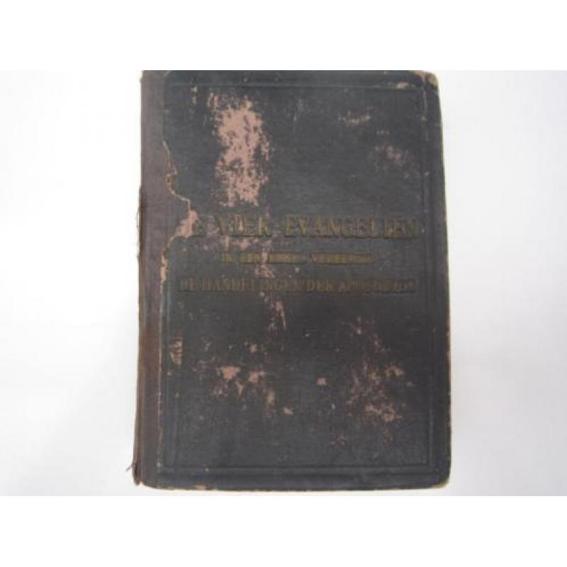 Antiek Boek de 4 Evangelien 1910 In een enkel vereenigd