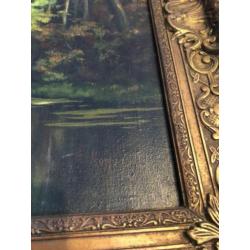 Schilderij Cornelis Koppenol 1865 -1946 maat 70cm bij 50cm.