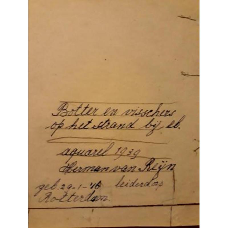 H. van REIJN SCHILDERIJ 1939 "BOTTER".