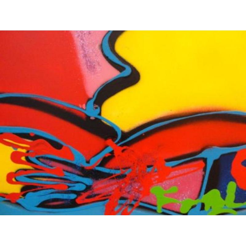 " Kuss " Acrylschilderij van Fabian