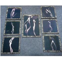 Serie van 7 Lijstjes * Fotokunst van Vrouwelijk Schoon