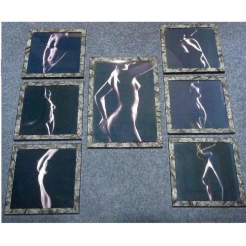 Serie van 7 Lijstjes * Fotokunst van Vrouwelijk Schoon