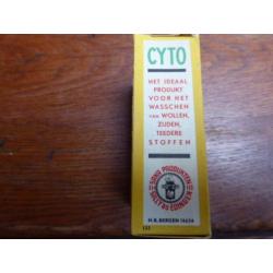 Oude verpakking van CYTO wasmiddel