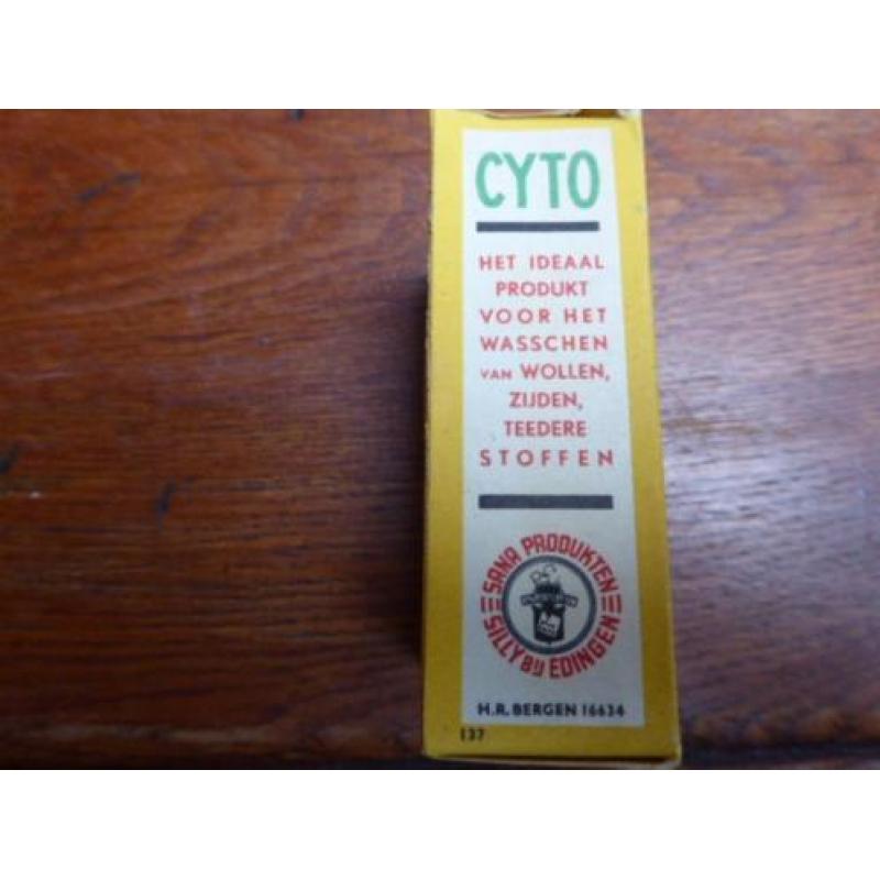 Oude verpakking van CYTO wasmiddel