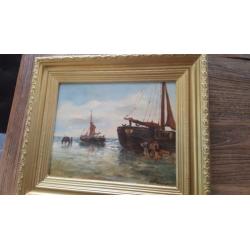 Uit inboedel A. KARSSEN olieverfschilderij