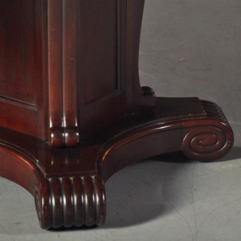 Antieke tafels / Grote art deco ovale eetkamertafel voor ...