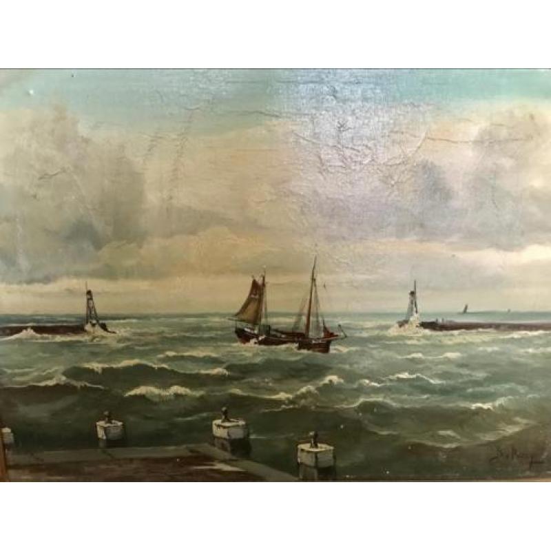 Groot Schilderij Gesigneerd (Zolderopruiming)