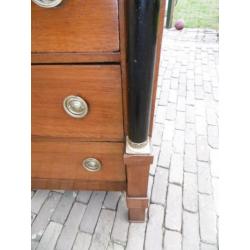 Antieke Eiken Emipre Chiffoniere Topstaat