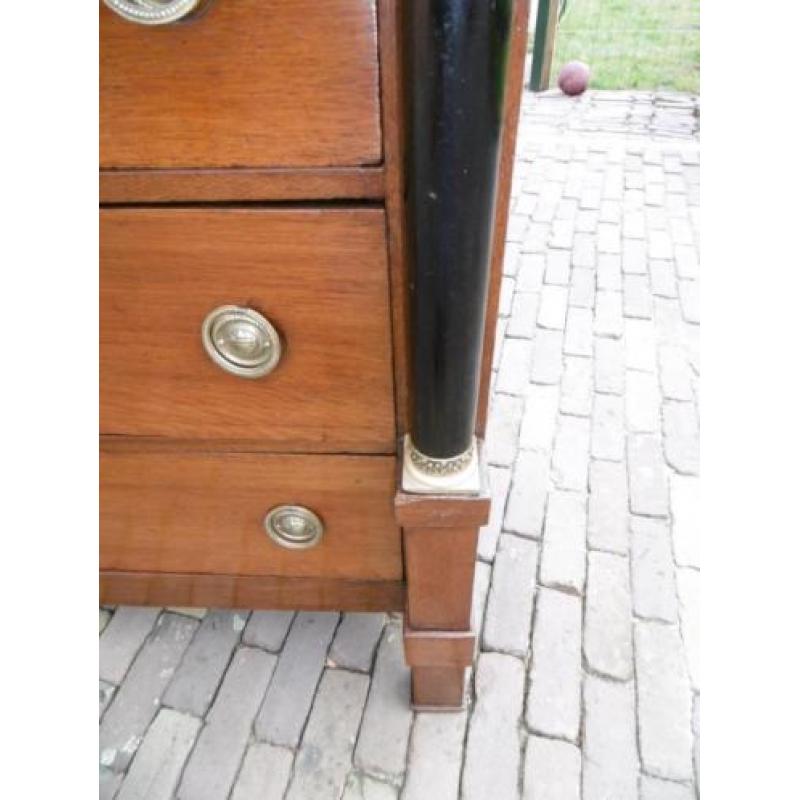 Antieke Eiken Emipre Chiffoniere Topstaat