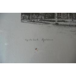 ingelijste prent Grote Kerk Apeldoorn 1977