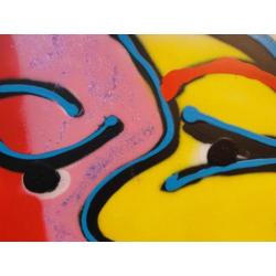 " Kuss " Acrylschilderij van Fabian
